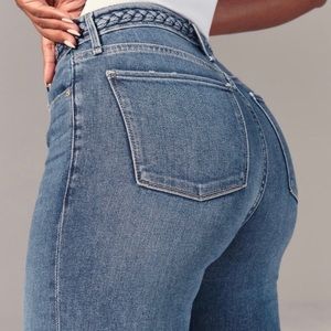 AF Braided High Rise Ankle Waist Jeans Skinny